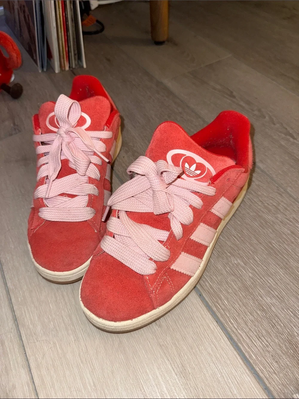 adidas campus women’s Pink and Red Sneakers